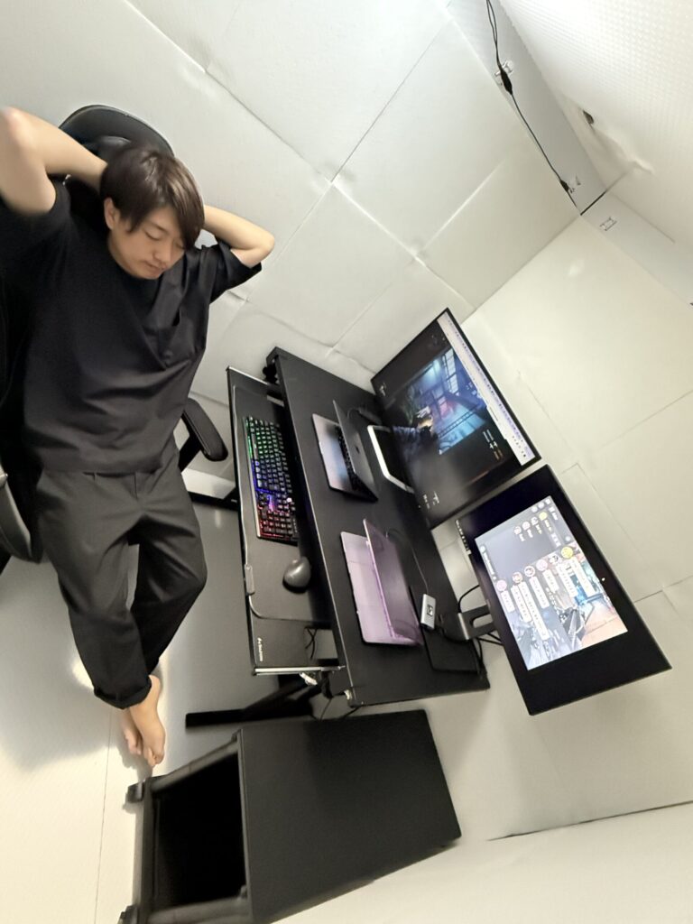 足も伸ばせる広々空間